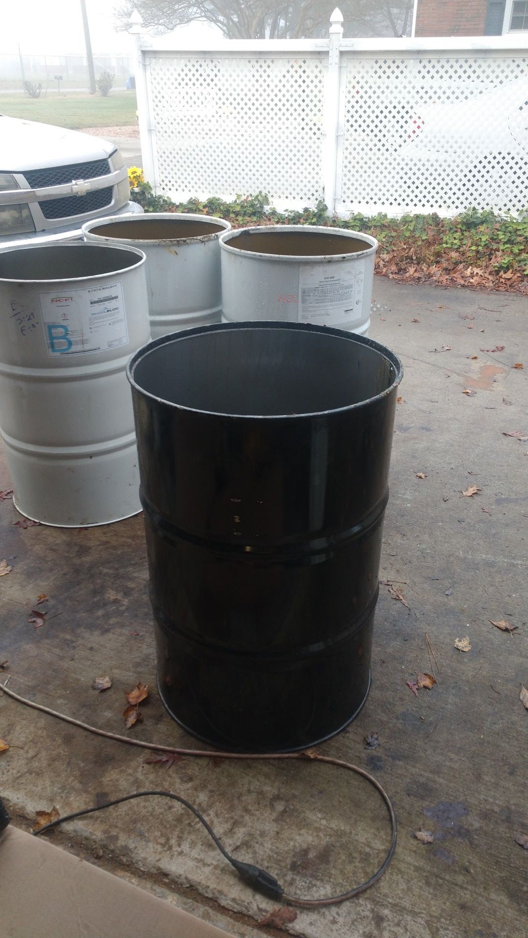 55 Gallon burn barrels