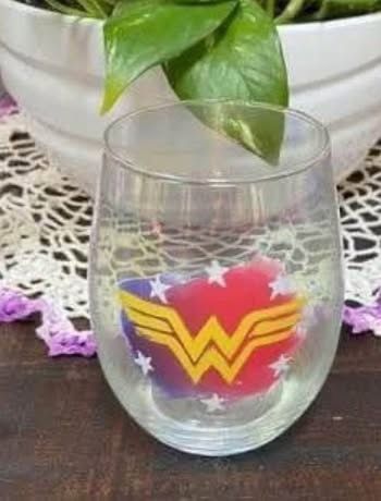 Wonder Woman DC Comics Stemless Wine Glass just $5