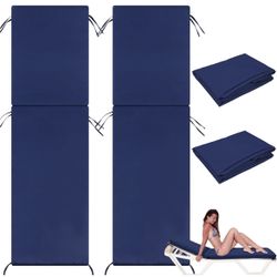 2 Pcs Waterproof Chaise Lounge Cushion Cover Outdoor, New 