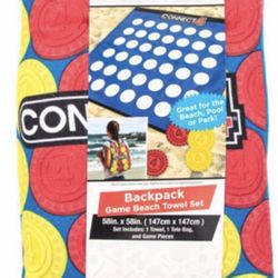 Backpack Game Beach Towel Set 
