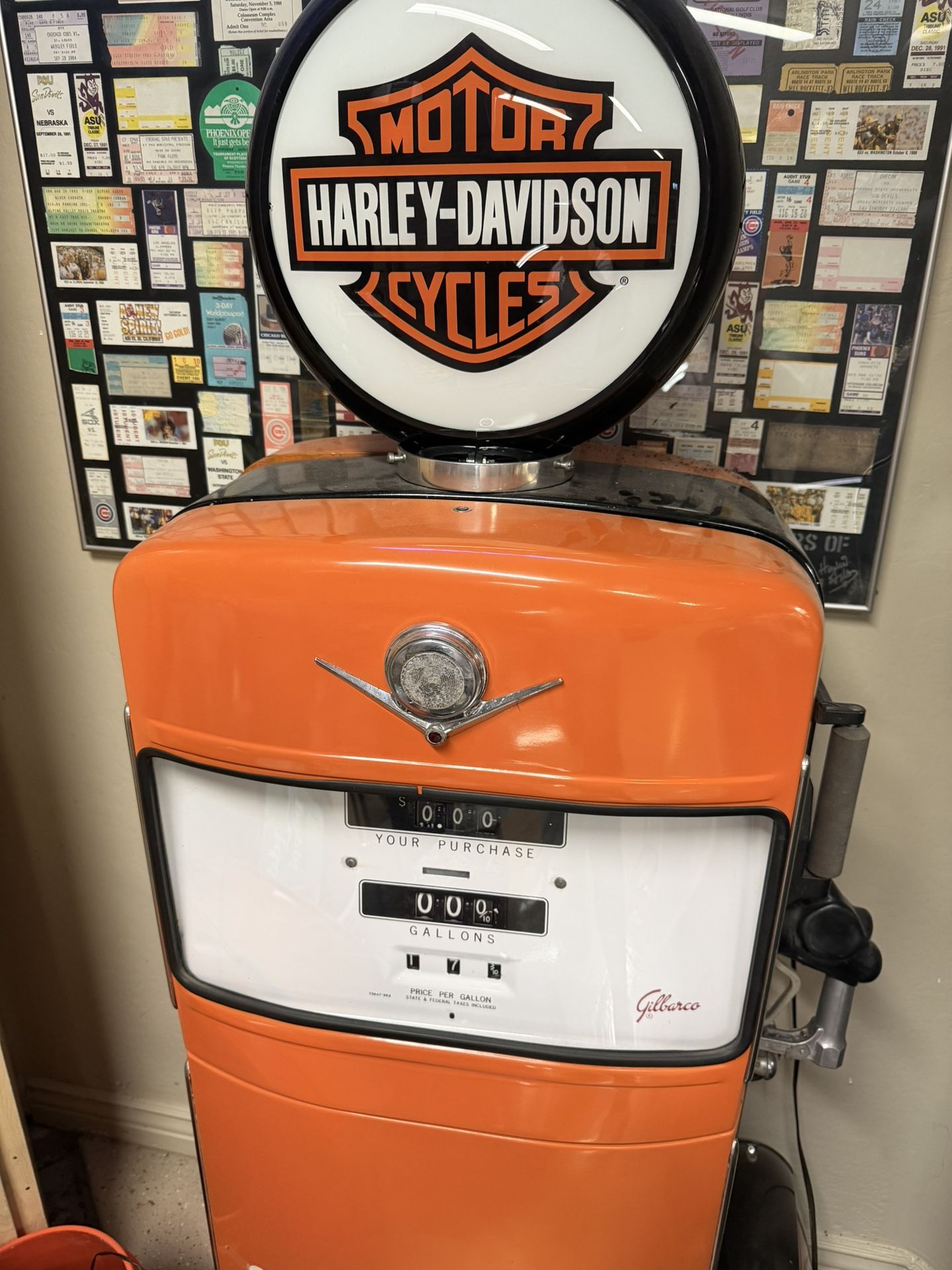 Harley Davidson Gilbarco Vintage Gas Pump