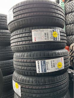 205/55R16 Kumho TA11 Set of 4 new tires installed and balanced special