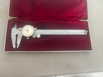 Mitutoyo Dial Caliper 0-6" OD Carbide, case is included…$95
