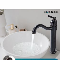 Bathroom Vessel Sink Faucet Oil Rubbed with POP UP Drain Single Lever Handle 1 Hole    A9  black& gold &  chrome
