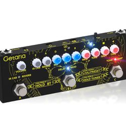 Getaria IR Cab Electric Multi Effects Processor Delay Reverb Guitar Overdrive Pedal for Bass Guitar