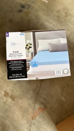 Mainstays 3-Inch Memory Foam Mattress Topper King