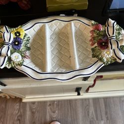 Pretty 16” 3 Section Dish Debco