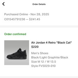 Jordan Black Cats 4