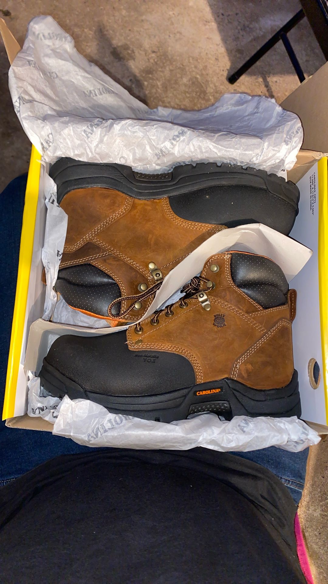 Carolina Men’s 6” Internal Met Guard Composite Toe Work Boot Size 8.5