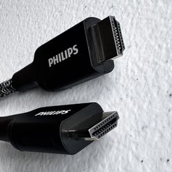 6ft Philips Elite Braided HDMI Cable – 4K@60Hz, HDR, Ethernet – Like New!