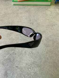Black and purple Prada sunglasses