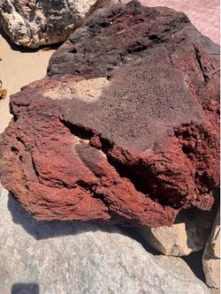 Red Lava; Sandstone Landscape Rocks 28” to 39”