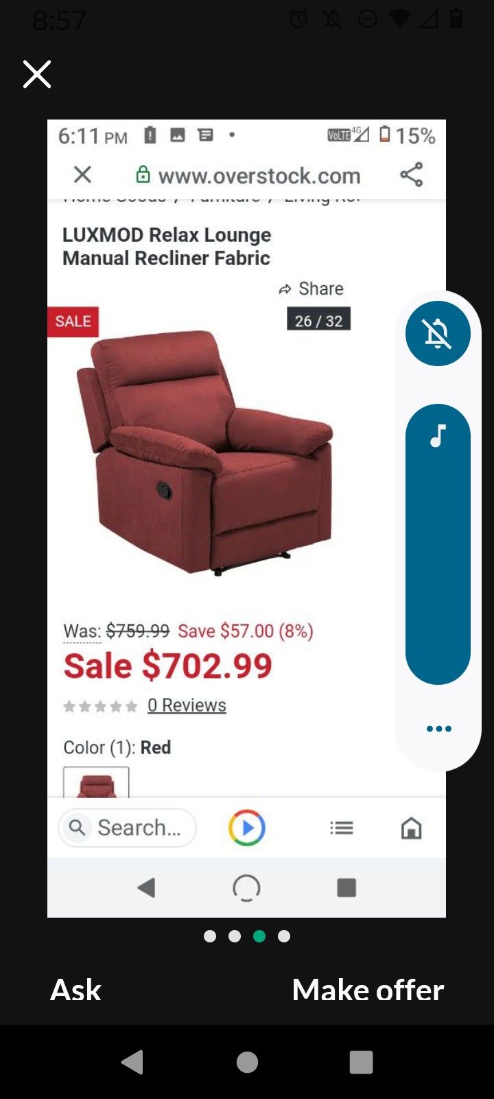 Red Recliner In The Box Manual Recliner Brand New Lazy Boy Recliner Couch Recliner Sofa Recliner Brand New