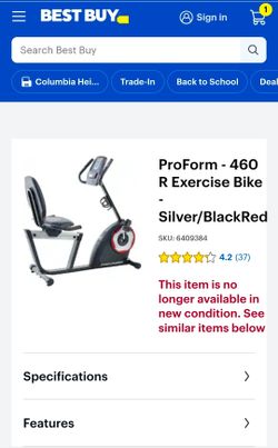 ProForm 460 R Exercise Bike