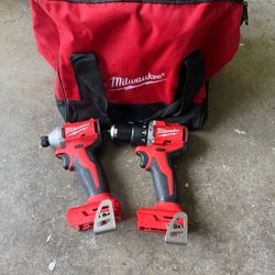 Milwaukee M18 18-Volt Lithium-Ion Brushless Cordless Compact Hammer Drill/Impact