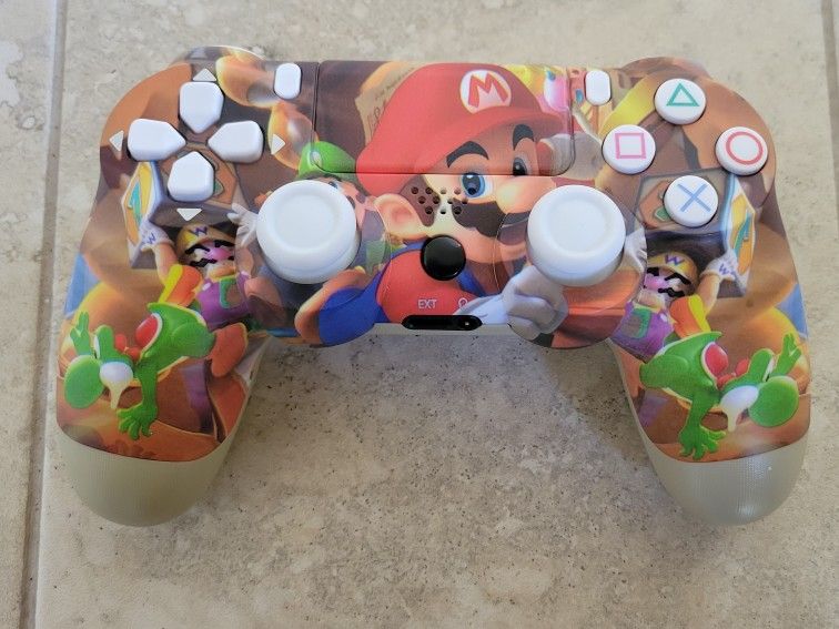 PS4 Controller - Super Mario Bros - Playstation 4 Joystick - PS3 - Playstation 3 - Wireless - Bluetooth - Android - Apple IOS - Tesla