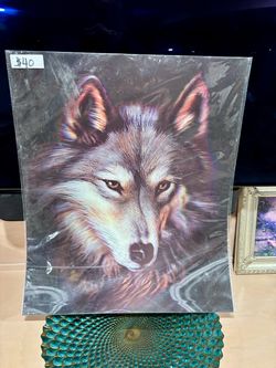 Wolf Wolves 3D lenticular holographic large picture
