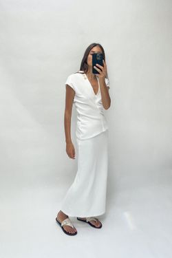 ZARA SOFT PIQUÉ TOP