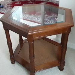 Octagon Shaped End Table