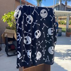 Jack skeleton blanket