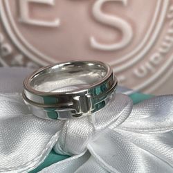 Tiffany T Wide Ring in Sterling Silver size 6 NEW $599