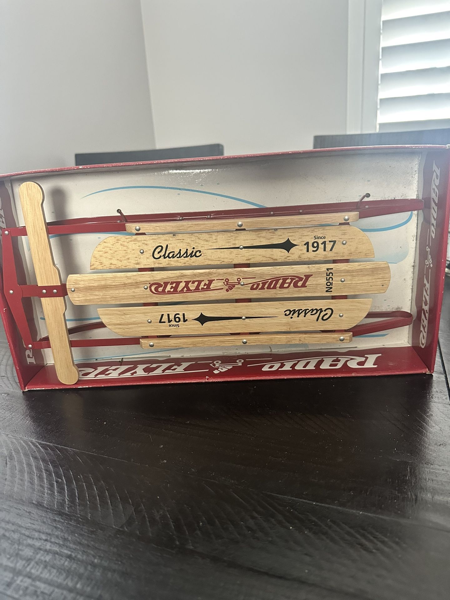 Radio Flyer No. 551 Authentic Mini Wood Sled