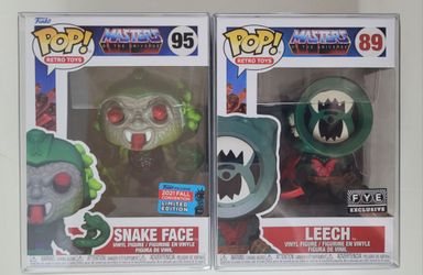 MASTERS OF THE UNIVERSE: Funko Pops! Retro Toys #89 Leech / #95 Snake Face