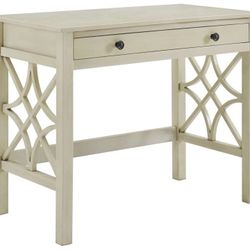 Linon Whitley Antique White Writing Desk