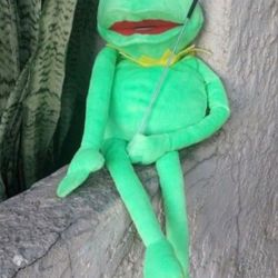 Kermit Frog Puppet with Puppets Control Rod