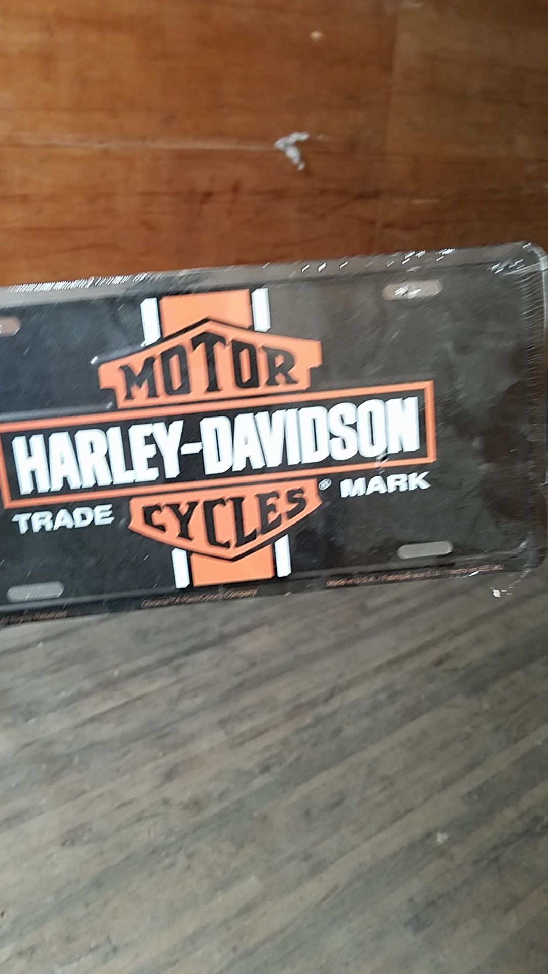 Harley davidson license plate