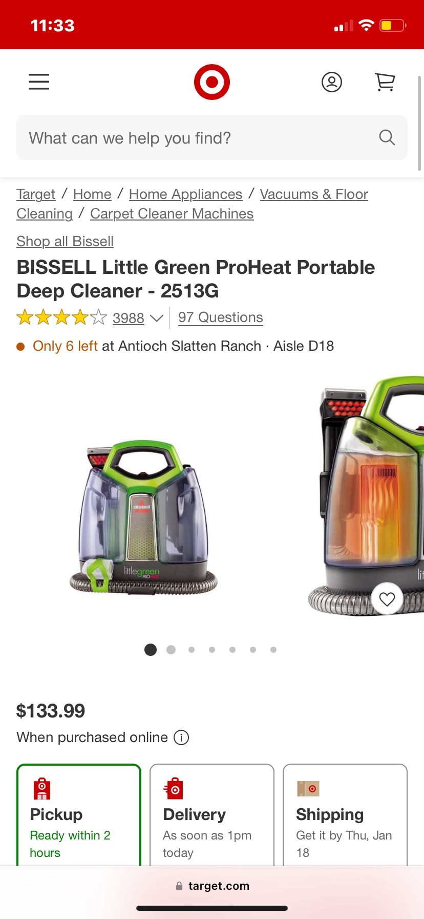 Bissell Little Green Shampooer
