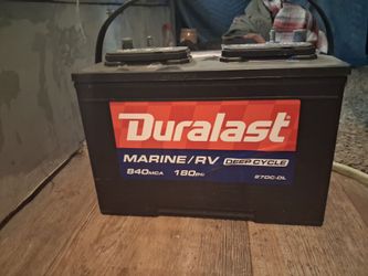 Duralast marine rv battery practically new