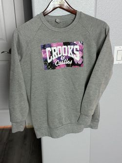 Crooks & Castles Womens Crewneck Sweatshirt Sweater Size Large L
