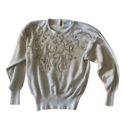 Vintage Beaded Sweater Sz M