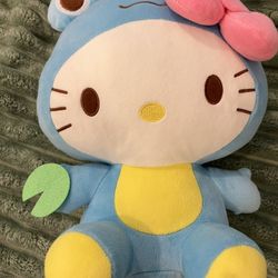 Hello Kitty In Blue Frog Costume 7” 2020 Plush Stuffed Animal