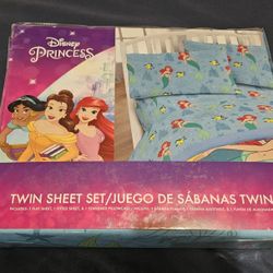 Disney Princess Twin Sheets Ariel and Flounder