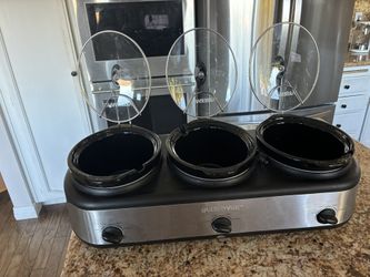 Farberware 3 Pot Crockpot And Warmer