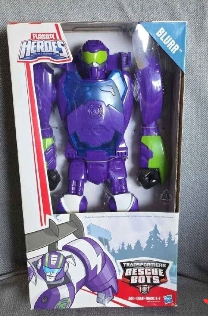 Playskool Hasbro Heroes Transformers Rescue Bots BLURR Action Figure *RARE*