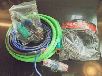 4 gauge amp Sky High Audio installation kit. Brand new. 18 ft power 5 ft ground Hi quality. FREE DEL