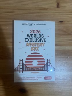 eBay Live x GradedGuard 2026 Worlds Exclusive Mystery Box, 1/2000 Brand New $80 Meet Up In Irving @dfwgoods