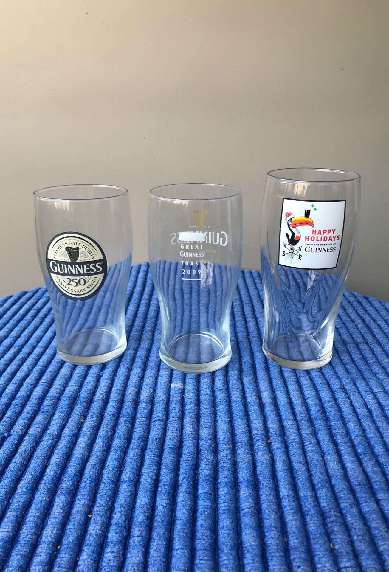 Collectible Guinness glasses