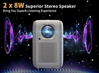 ETOE E2 Pro 1080p projector, Built in Android TV 10.0, Netflix