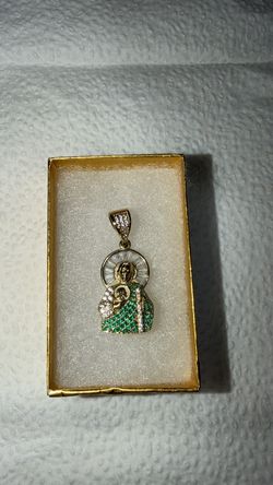 San Judas Gold Pendent