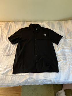 North Face Black Button Up Shirt Medium