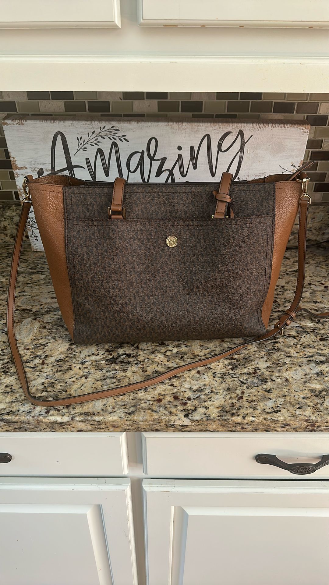 Michael Kors Maisie Brown Purse
