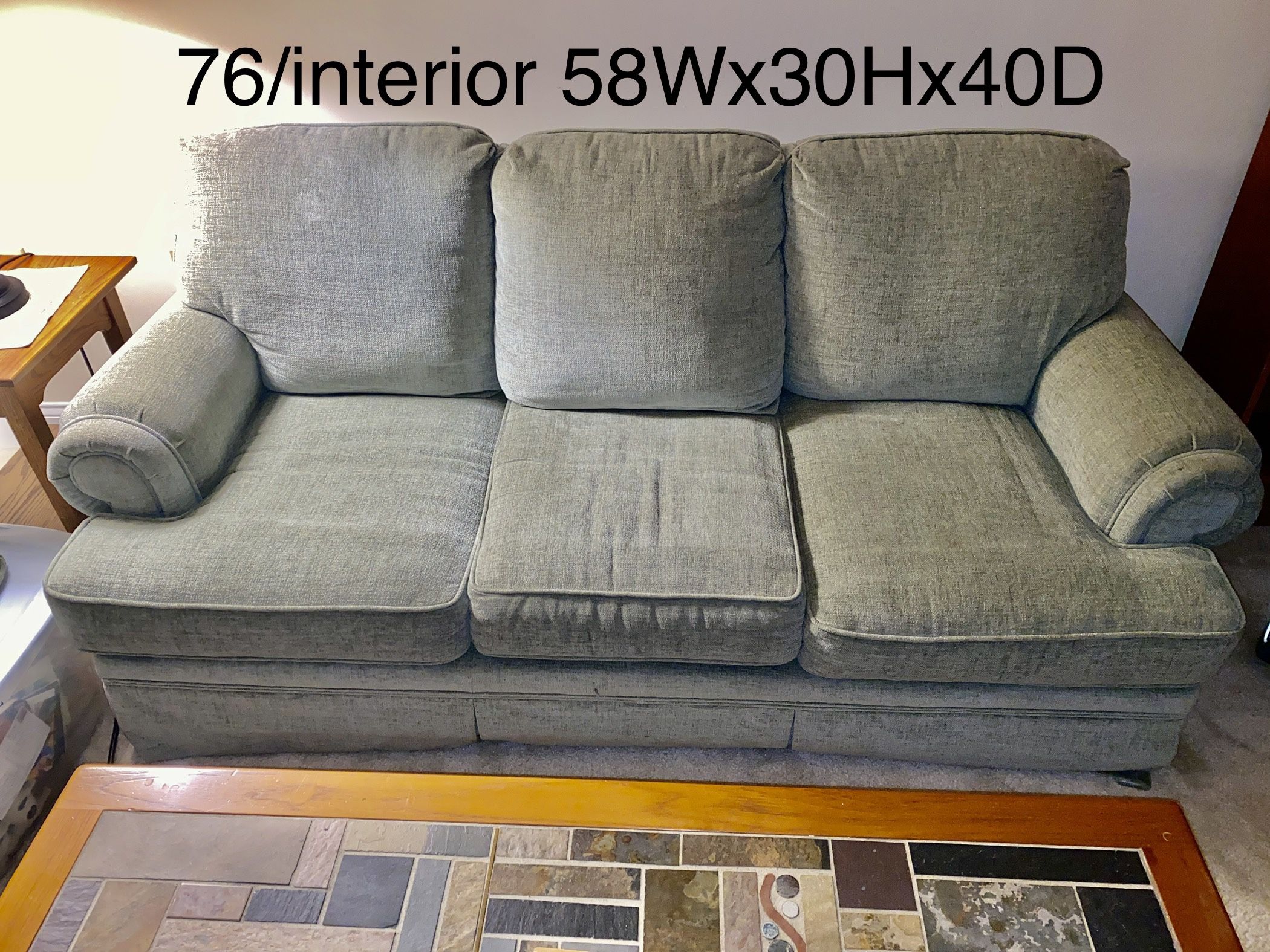 Full size sleeper sofa on n2nd floor
