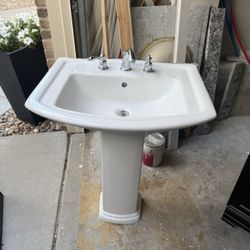 Sink And Mirror Vanity Set