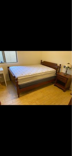 Antique Solid maple Wood Full  size  bedroom set