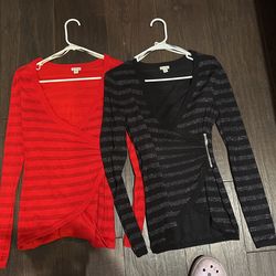 Guess Sweater Red And Black 