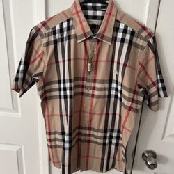 Burberry Short Sleeve Dress Shirt
